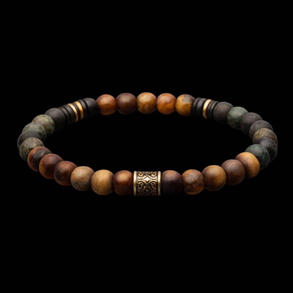 Perlenarmband Herren – GROVE a composition of natural balance
