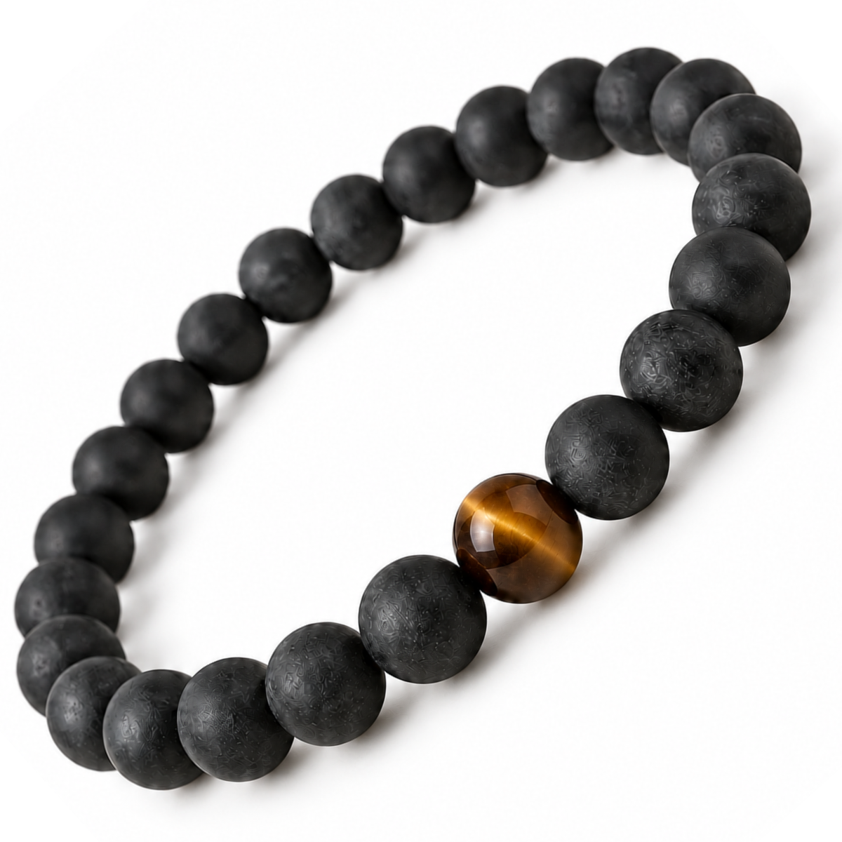 ECLIPSE – Herrenarmband Onyx Matt Schwarz | 9 O'Clock®