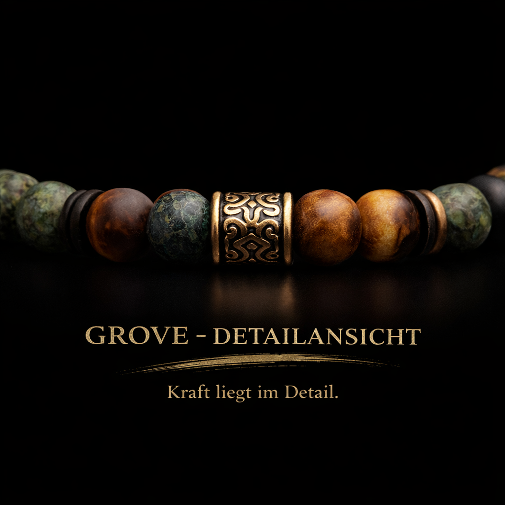 Perlenarmband Herren – GROVE a composition of natural balance