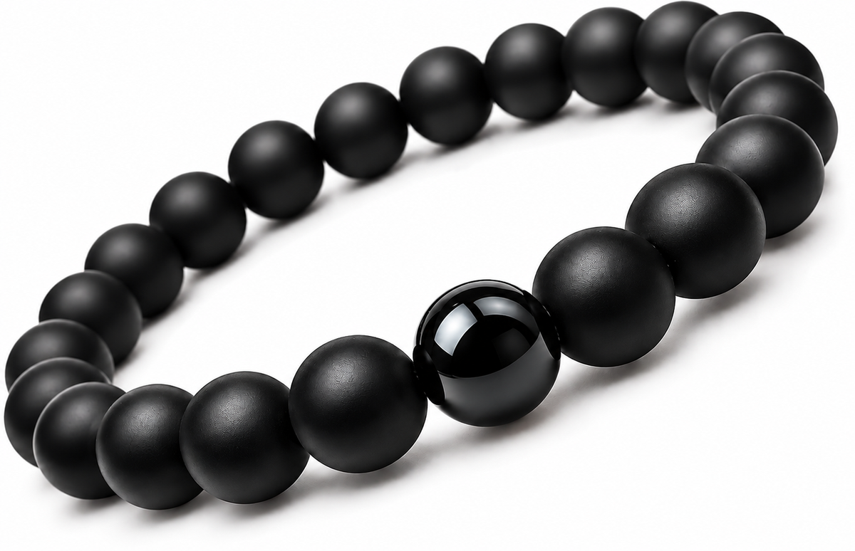 ECLIPSE – Herrenarmband Onyx Matt Schwarz | 9 O'Clock®
